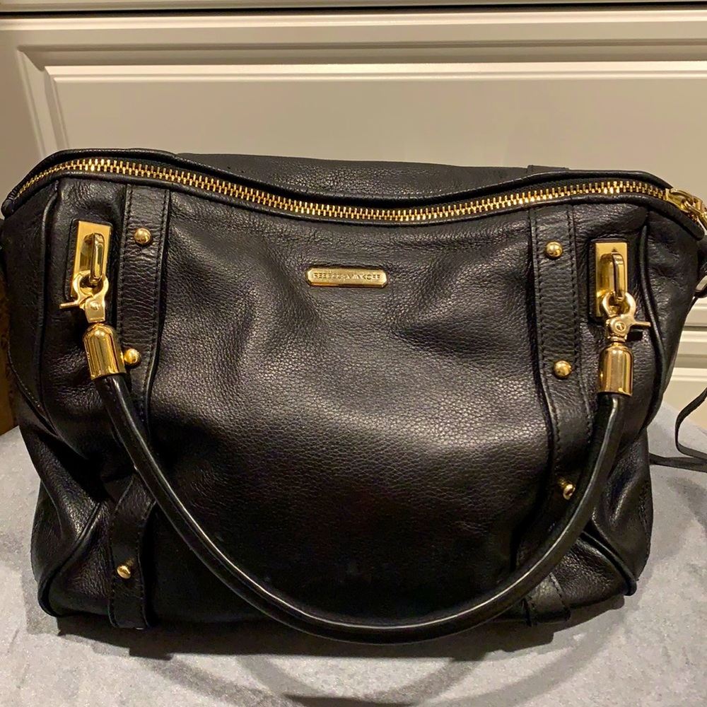 Gorgeous black leather hobo/tote